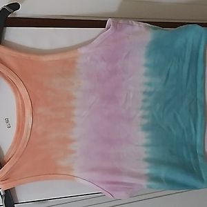 Tie dye colorful tank top